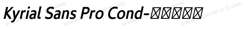 Kyrial Sans Pro Cond字体转换